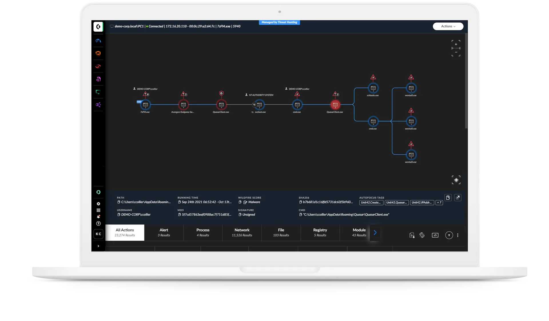 Finding hidden threats quickly with Cortex XDR